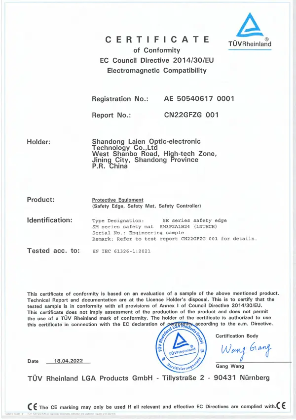 certificate4962l